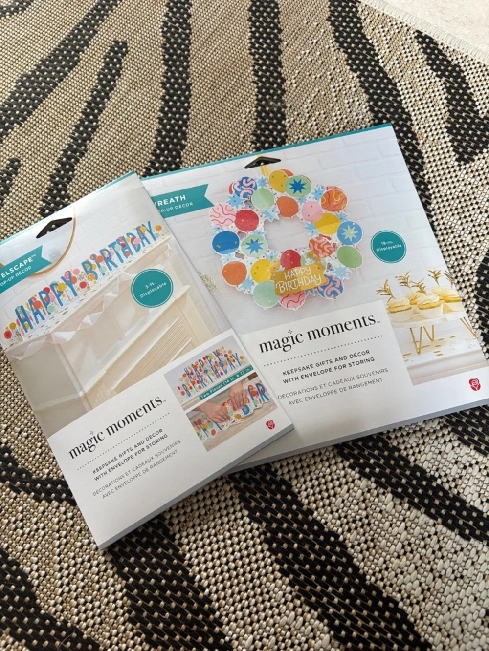 🆕American Greetings Magic Moments Birthday Wreath And Mantlescape